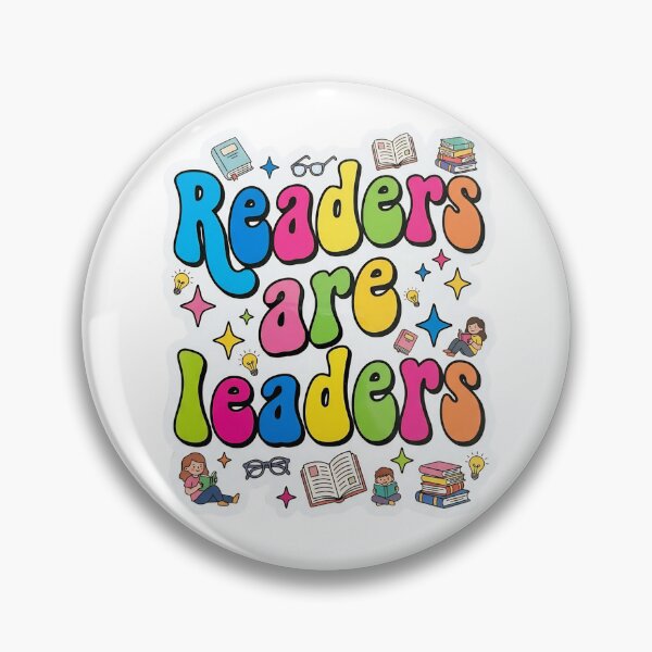 Item preview, Readers are Leaders - Bright Colorful Retro Design designed and sold by Whistle-and-Co.