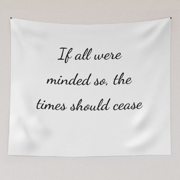 Item preview, "If all were minded so, the times should cease" - handwriting black designed and sold by ariksworld.