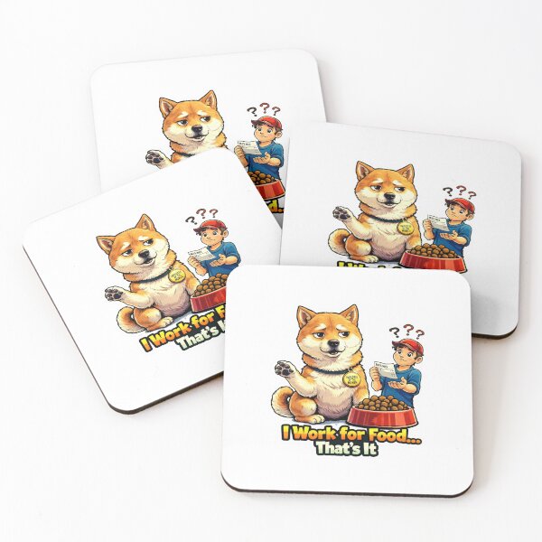Item preview, Funny Shiba Inu Employee of Month Dog Gift designed and sold by Gentlestate.