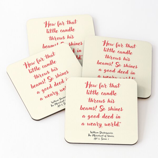 Item preview, Lit Shakespeare Quote from The Merchant of Venice designed and sold by CharlottePlaceArt.