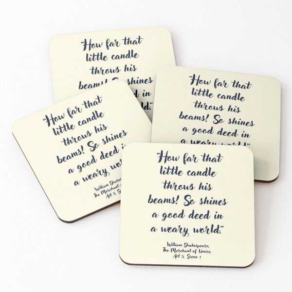 Item preview, Lit Shakespeare Quote from The Merchant of Venice designed and sold by CharlottePlaceArt.