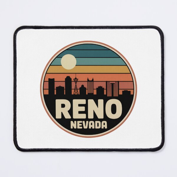 Item preview, Reno Nevada: Blue Orange Tan Sunset Skyline designed and sold by CircinusStore.
