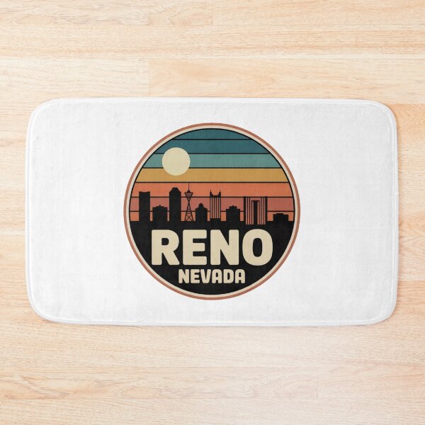 Item preview, Reno Nevada: Blue Orange Tan Sunset Skyline designed and sold by CircinusStore.
