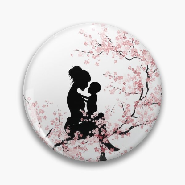 Artikelvorschau, Sakura Mutterschaft Silhouette Blumen Muttertag entworfen und verkauft von BigStar-Cart.