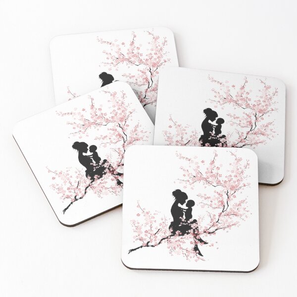 Item preview, Sakura Motherhood Silhouette Floral Mother's Day designed and sold by BigStar-Cart.