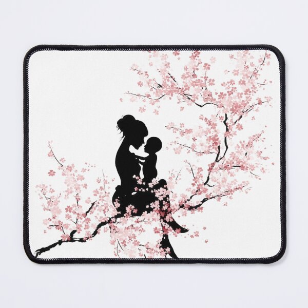 Item preview, Sakura Motherhood Silhouette Floral Mother's Day designed and sold by BigStar-Cart.