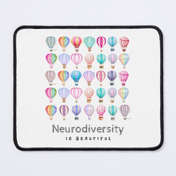 Item preview, Neurodiversity is Beautiful | Rainbow Balloon Art designed and sold by MindScience4You.