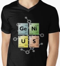 Periodic table GENIUS Men's V-Neck T-Shirt