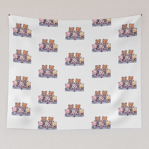Item preview, Cute Bear Band-Kawaii Music Group Sticker designed and sold by carestazafeli.