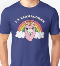 I Herz Llamacorns! Slim Fit T-Shirt