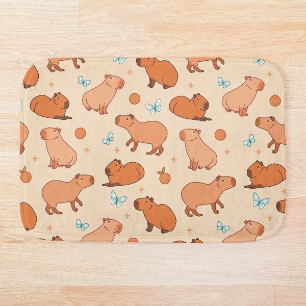 Aperçu de l'œuvre Motif capybaras créée et vendue par Erika Vaigel Illustrations.