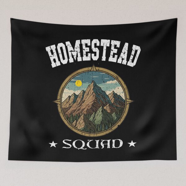 Item preview, Homestead Squad  Mountain Homesteading Off Grid Self Sufficient Life farming gardening fishing hunting live of the land nature lover designed and sold by Jt41.