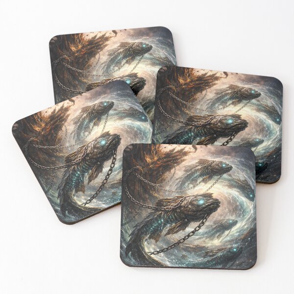 Item preview, Chained Spirits – Cursed Ocean Fantasy Art designed and sold by KnitOfShadoF.