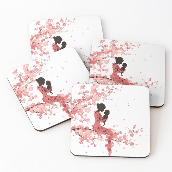 Item preview, Sakura Motherhood Silhouette Floral Mother's Day designed and sold by BigStar-Cart.