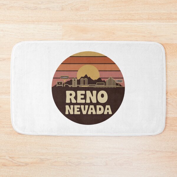 Item preview, Reno Nevada: Orange Pink Brown Sunset Skyline designed and sold by CircinusStore.