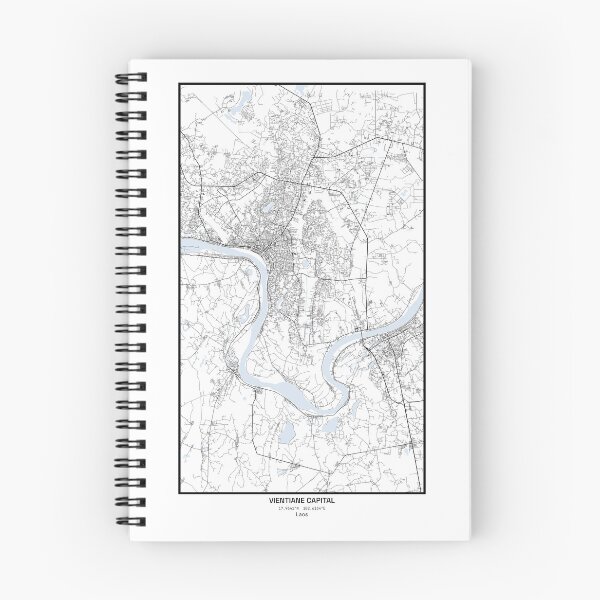 Item preview, Vientiane City Line Art Vertical designed and sold by DrawMeACity.