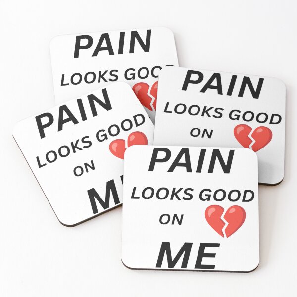 Item preview, Pain Looks Good On Me Broken Heart Quote designed and sold by PrataeAesthetics.