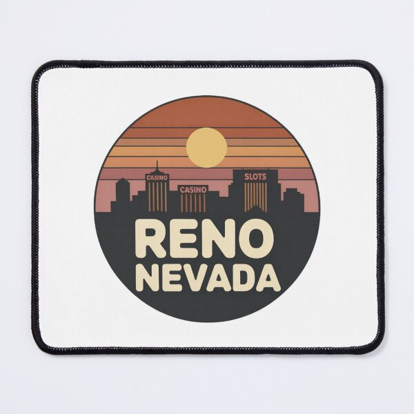 Item preview, Reno Nevada: Orange Pink Brown Sunset Skyline designed and sold by CircinusStore.