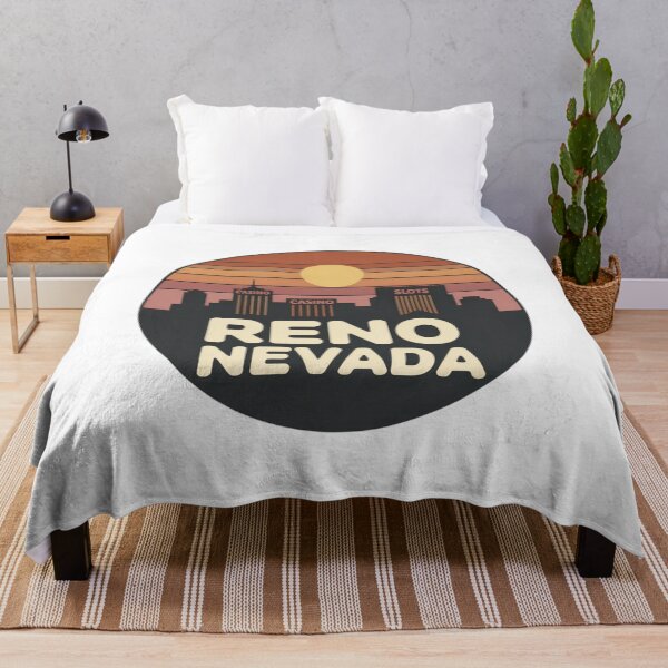 Item preview, Reno Nevada: Orange Pink Brown Sunset Skyline designed and sold by CircinusStore.