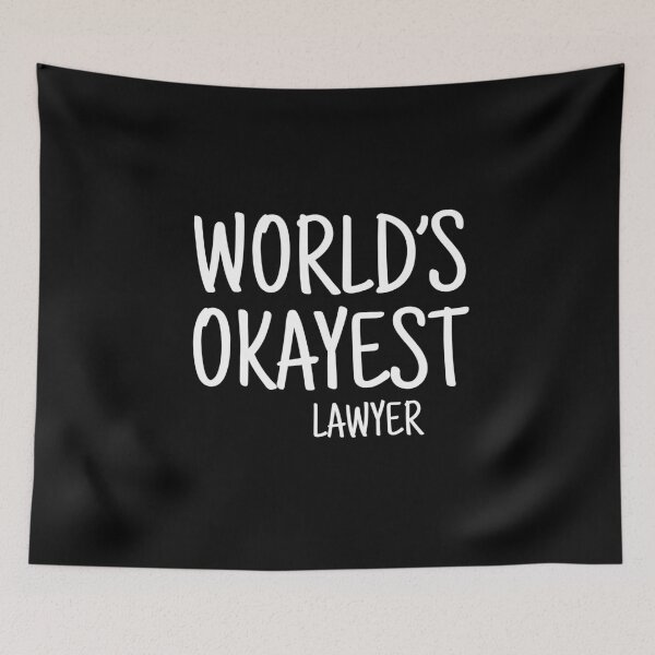 Item preview, world's okayest lawyer Classic Funny T-Shirt designed and sold by OldSkullDesigns.