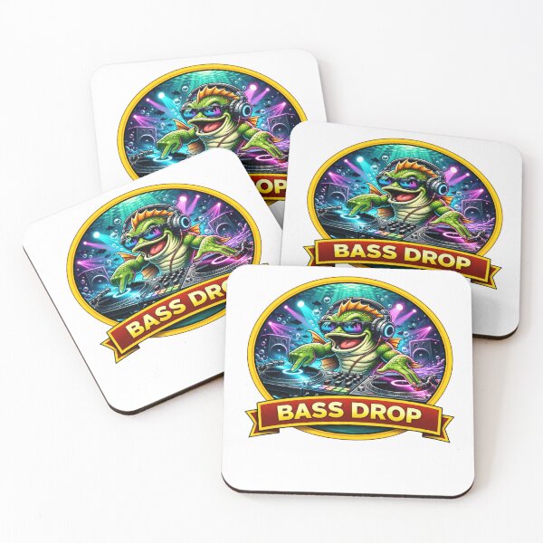 Item preview, Bass Drop – DJ Fish Music Cartoon designed and sold by Fishsign.
