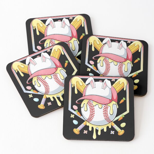 Item preview, Bunny Baseball Ice Cream Drip Cute Easter Sports Illustration designed and sold by miaa-artistshop.
