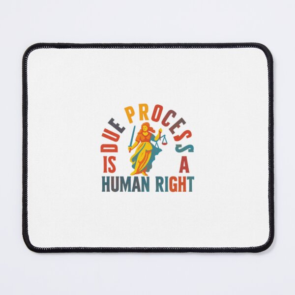 Item preview, Due Process is a Human Right — Retro Lady Justice Civil Liberties Illustration designed and sold by Colorful-Garden.
