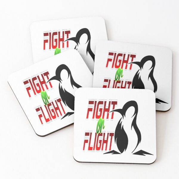 Item preview, Fight Or Flight Meme Penguin designed and sold by TheEndDesign.