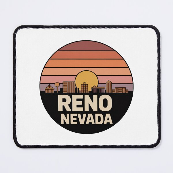 Item preview, Reno Nevada: Orange Brown Sunset Skyline designed and sold by CircinusStore.