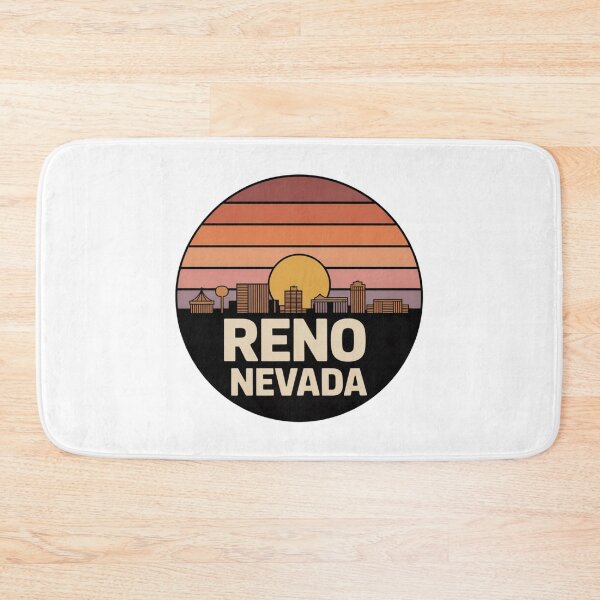 Item preview, Reno Nevada: Orange Brown Sunset Skyline designed and sold by CircinusStore.