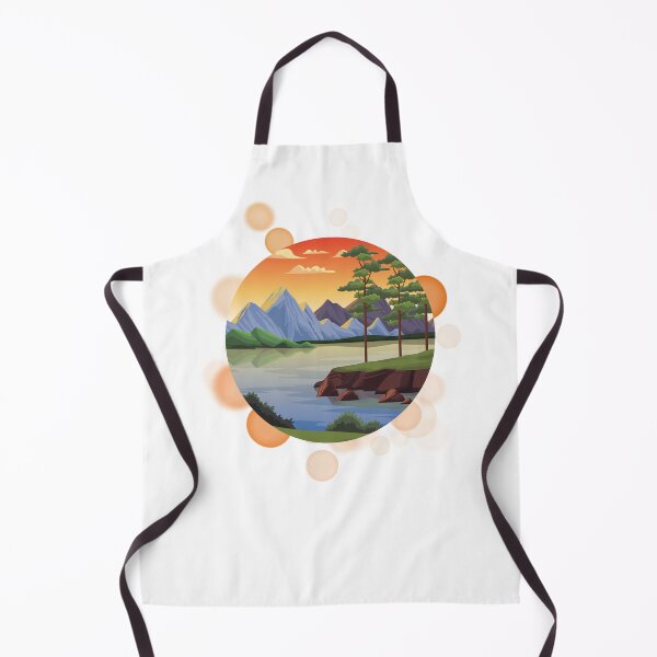 Item preview, Mountain Landscape with Sunset - Nature Illustration designed and sold by iamKRUK.
