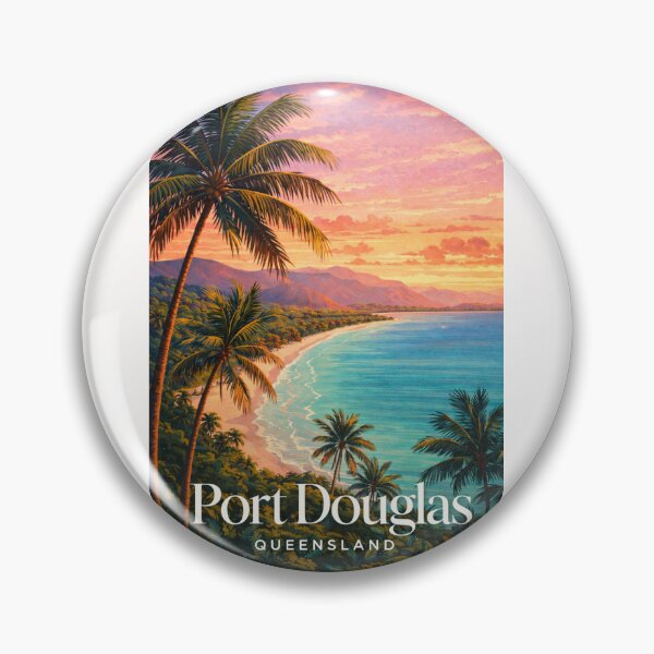 Item preview, Port Douglas Coral Sea Coastline Palm Fringed Queensland Vista designed and sold by Places On Earth.