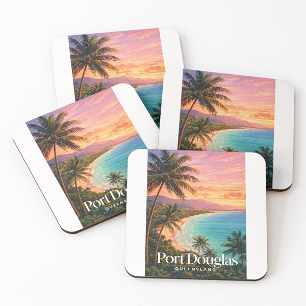 Item preview, Port Douglas Coral Sea Coastline Palm Fringed Queensland Vista designed and sold by Places On Earth.