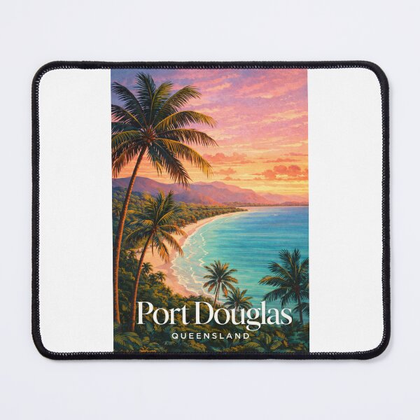 Item preview, Port Douglas Coral Sea Coastline Palm Fringed Queensland Vista designed and sold by Places On Earth.