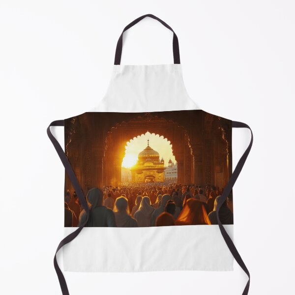 Item preview, Golden Temple Sunset: A Spiritual Gathering designed and sold by Sticker-lab-co.