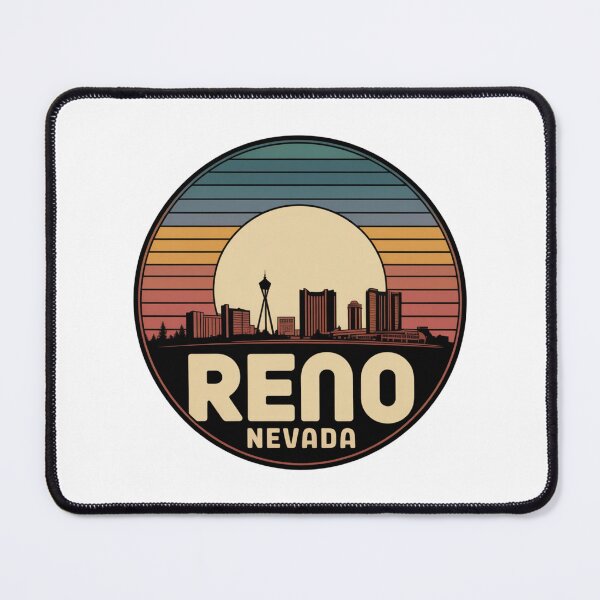 Item preview, Reno Nevada: Blue Teal Orange Sunset Skyline designed and sold by CircinusStore.