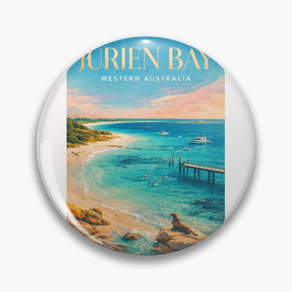 Item preview, Jurien Bay Coastal Pier Turquoise Waters Western Australia Marine Scene designed and sold by Places On Earth.