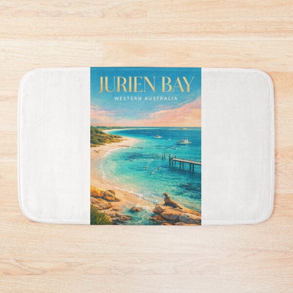 Item preview, Jurien Bay Coastal Pier Turquoise Waters Western Australia Marine Scene designed and sold by Places On Earth.
