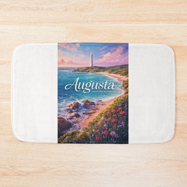 Item preview, Augusta Cape Leeuwin Lighthouse Coastal Wildflowers Western Australia designed and sold by Places On Earth.