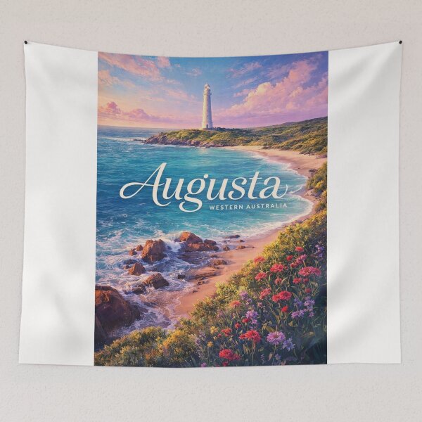 Item preview, Augusta Cape Leeuwin Lighthouse Coastal Wildflowers Western Australia designed and sold by Places On Earth.