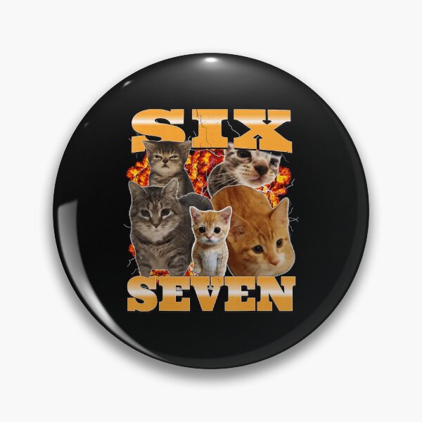 Item preview, Six Seven Funny Cat Meme Chaos Kitten  designed and sold by tadmercado.