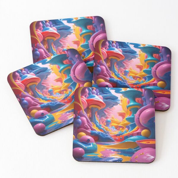 Item preview, An abstract pop-art setting designed and sold by Art-Inspir-AI.