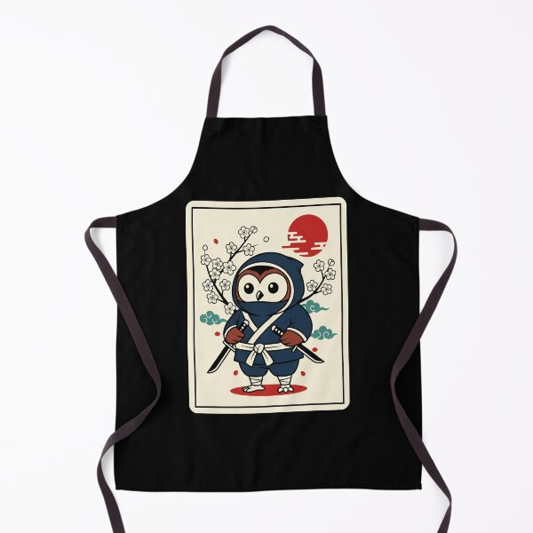 Item preview, Cute Ninja Owl Samurai Japanese Style Cartoon designed and sold by JordynLadukeg65.