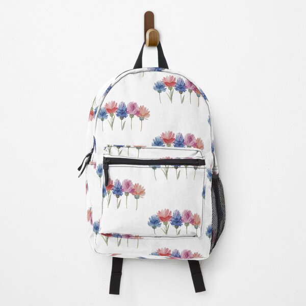 Item preview, Blue and pink flowers designed and sold by uunaa.