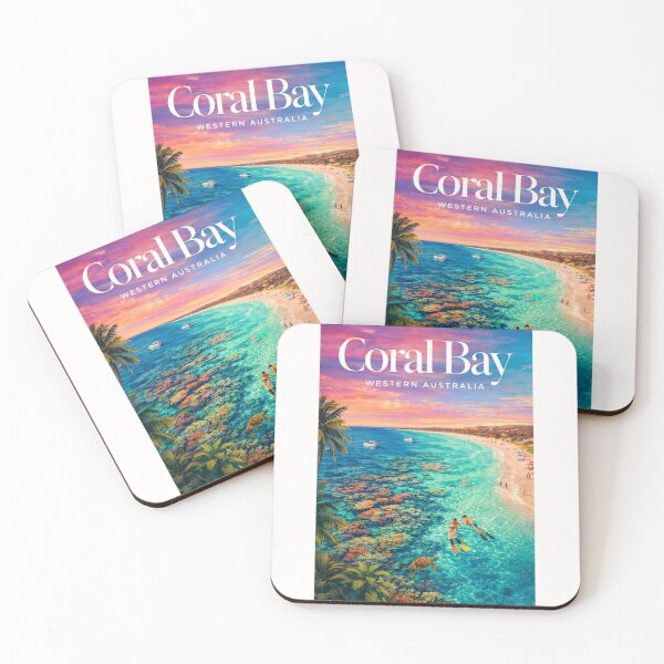 Item preview, Coral Bay Ningaloo Reef Marine Sanctuary Western Australia Turquoise Coastline designed and sold by Places On Earth.