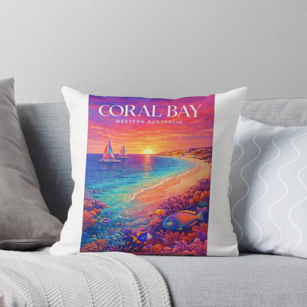Item preview, Coral Bay Ningaloo Reef Sunset Coral Coast Western Australia Seascape designed and sold by Places On Earth.