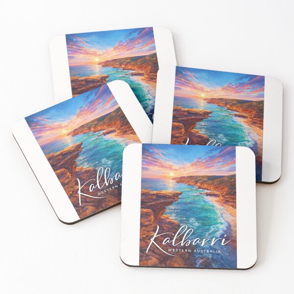 Item preview, Kalbarri Coastal Cliffs Murchison River Mouth Western Australia Ocean View designed and sold by Places On Earth.