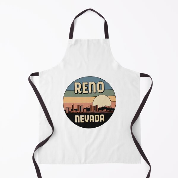 Item preview, Reno Nevada: Retro Blue Green Tan Sunset Mountain Skyline designed and sold by CircinusStore.