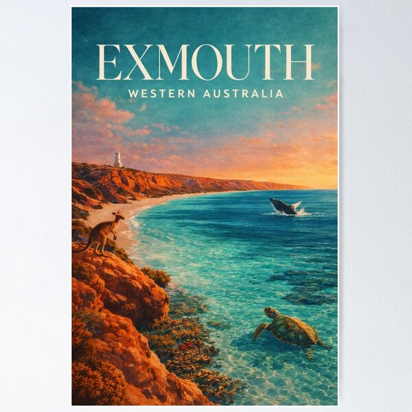 Item preview, Exmouth Cape Range Coastline Turtle Waters Western Australia Indian Ocean designed and sold by Places On Earth.