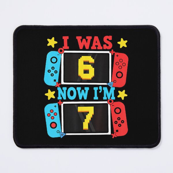 Item preview, I Was 6 Now I’m 7 Gamer Birthday Level Up  designed and sold by FGTV2021.